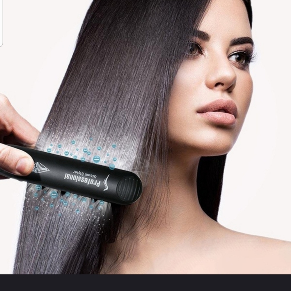 Professional Steam Styler with 1-1/2" gold plate